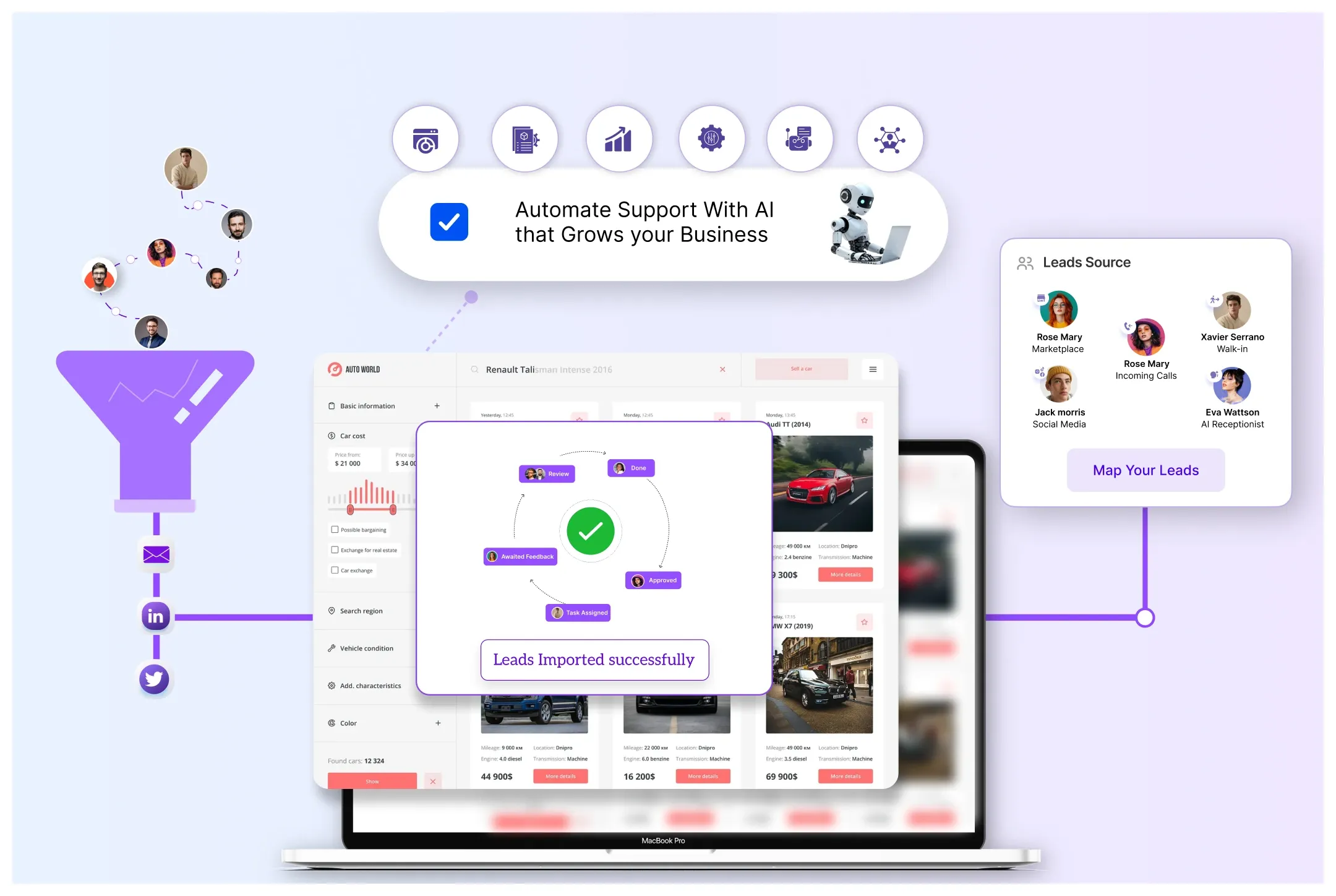 Real-Time Chat for Car Sales