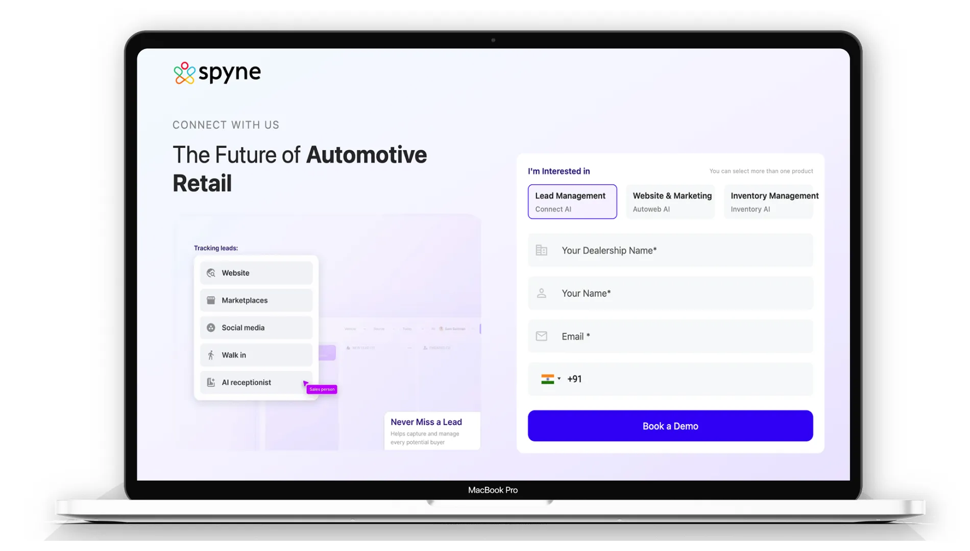Inicie sesión en Spyne e instale el chat