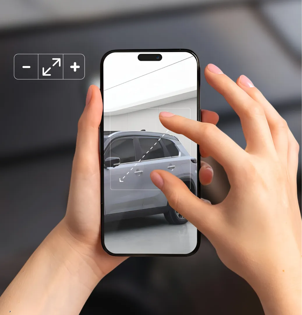 Video coinvolgenti di rotazione dell'automobile a 360 gradi