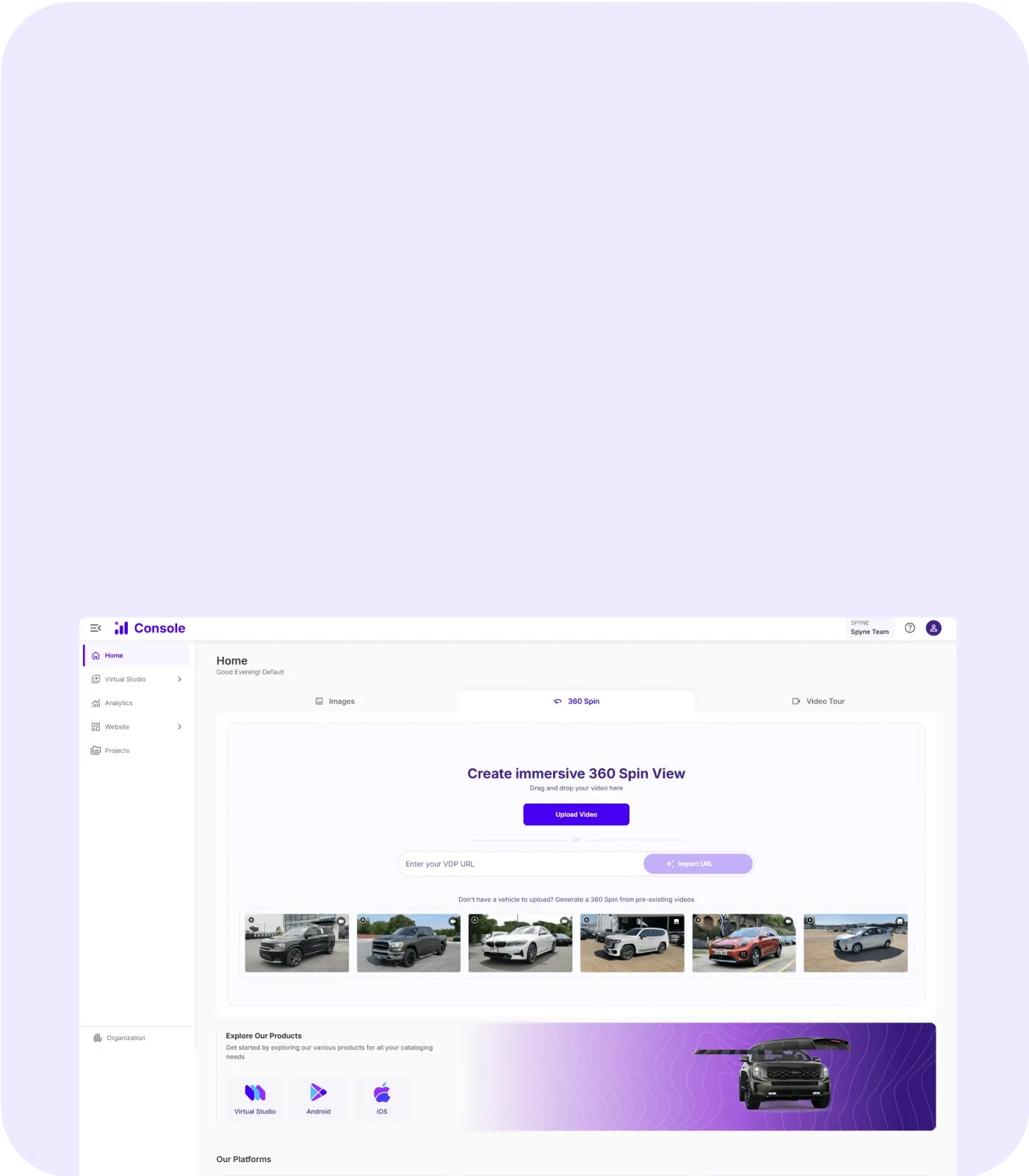 car dealership wesbite builder