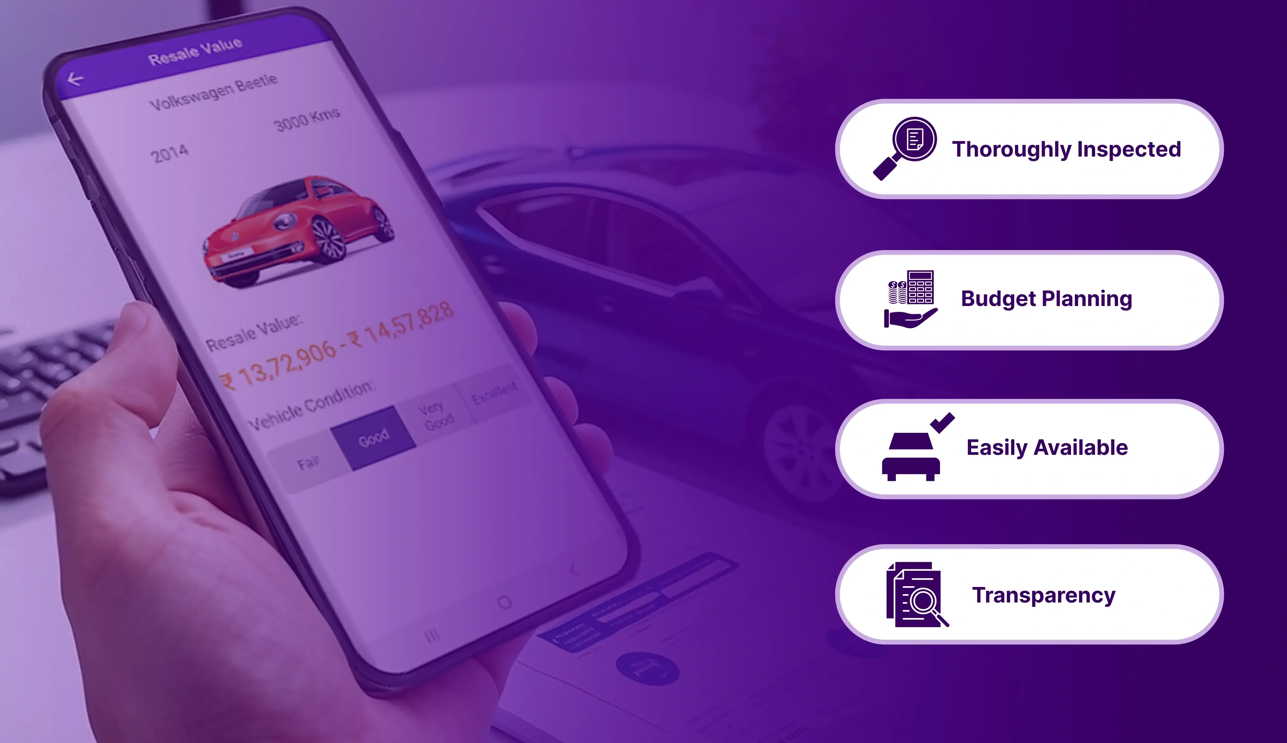Calculator voor de waarde van gebruikte auto's