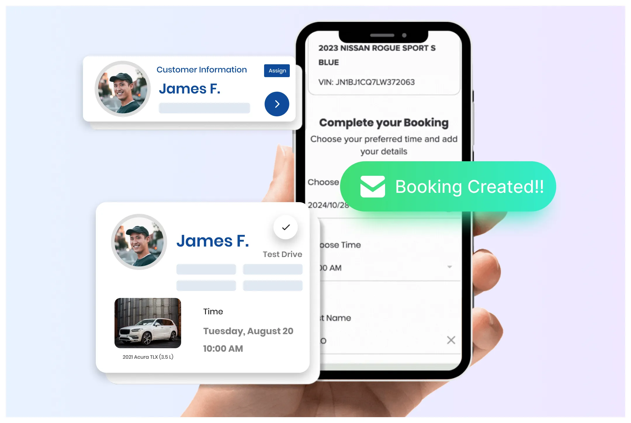 One-Click Test Drive & Appointment Booking