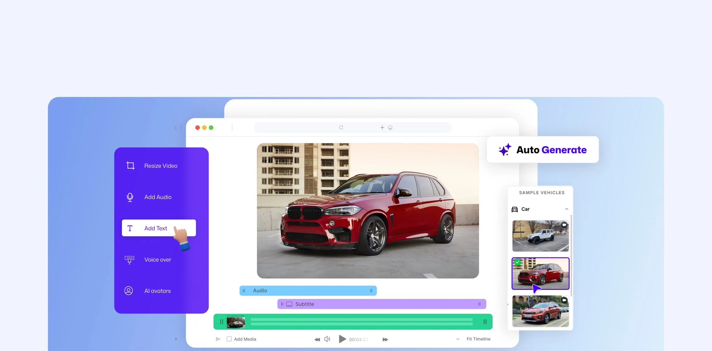 Criação de vídeo rápida e automatizada