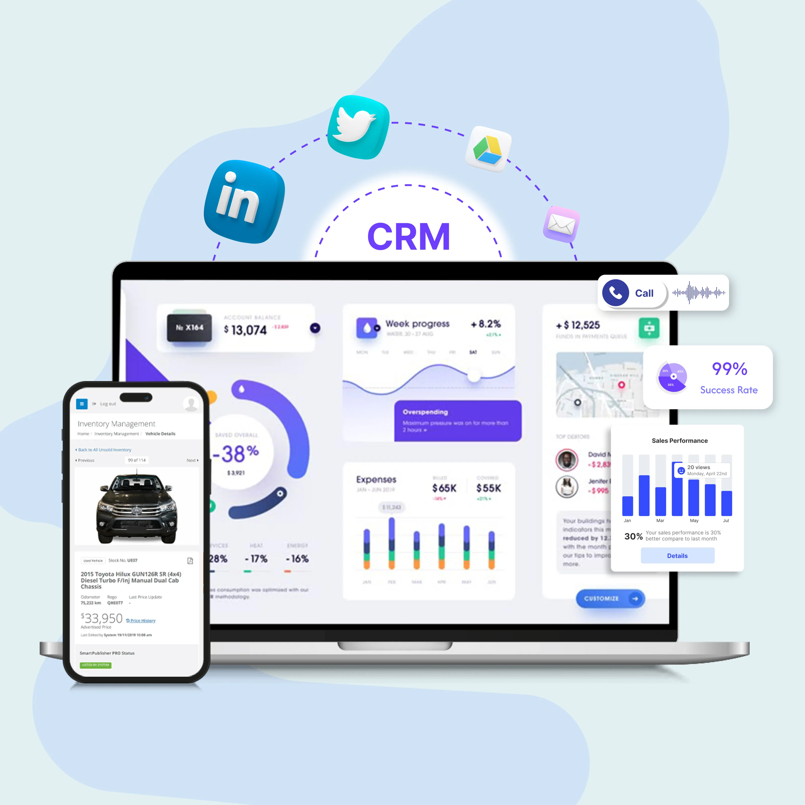 Ingebouwde lead-CRM