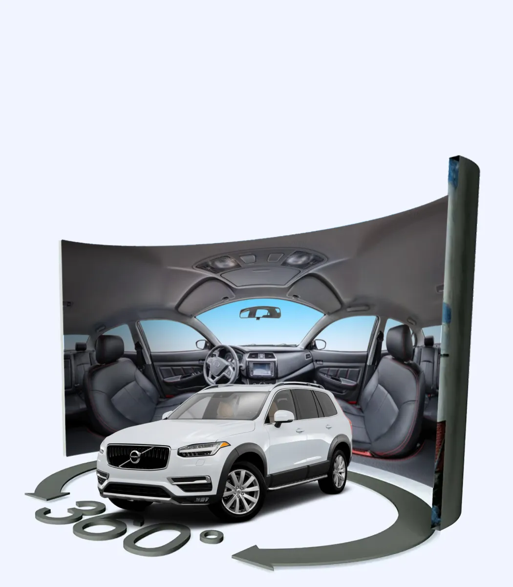 Passeios de carro 360° sem interrupções